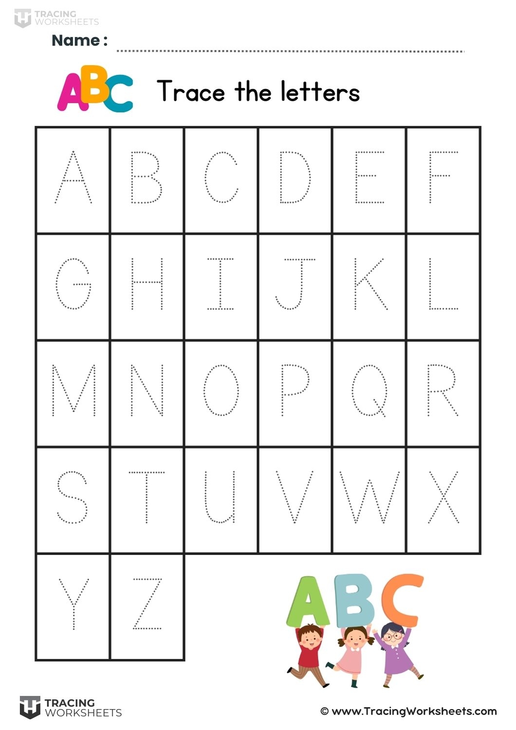 Letter Tracing Worksheets A Z 12 Free Printables