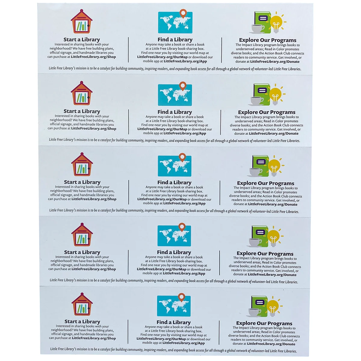 Little Free Library Bookmark Bundle