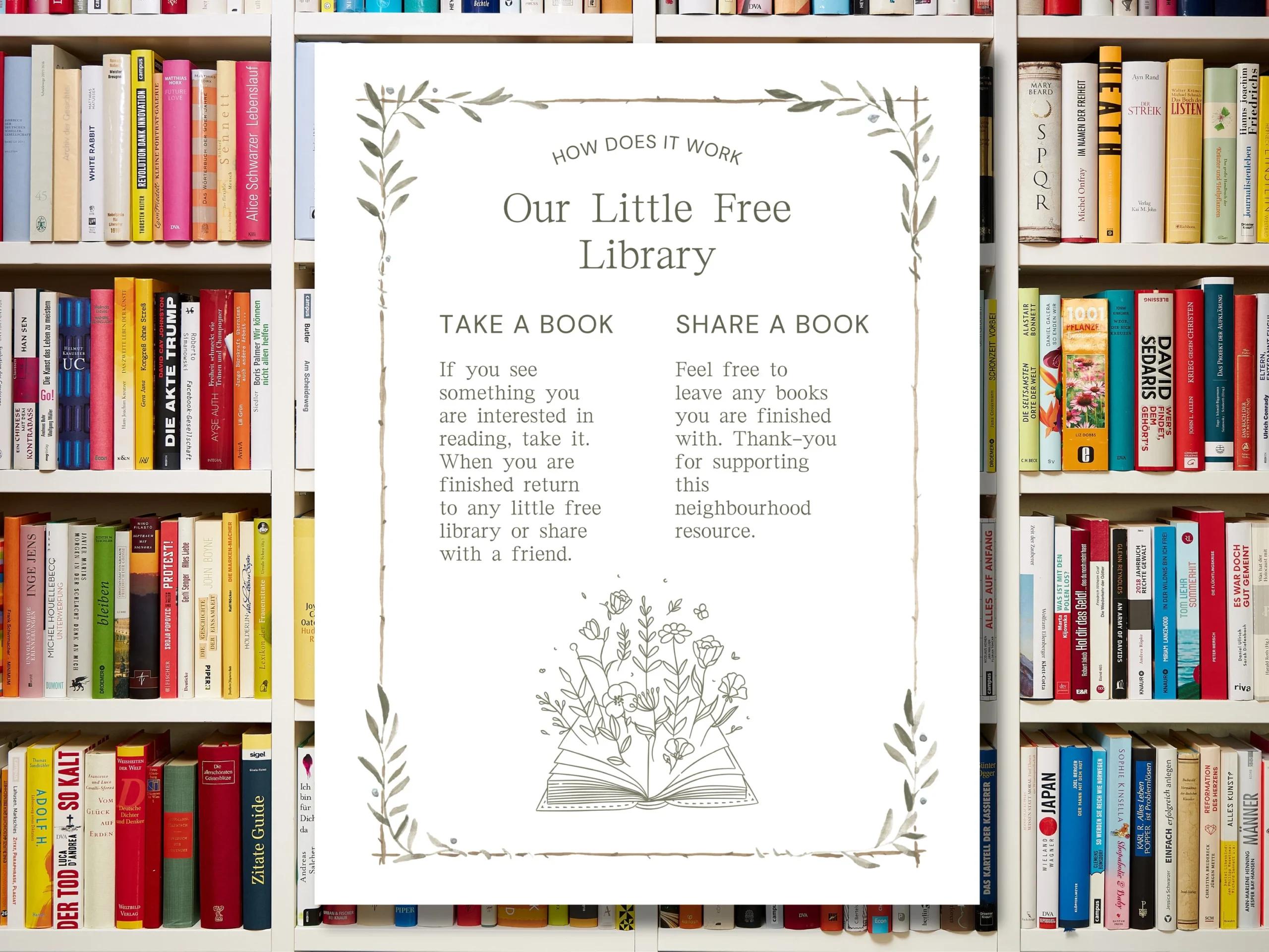 Little Free Library Printables