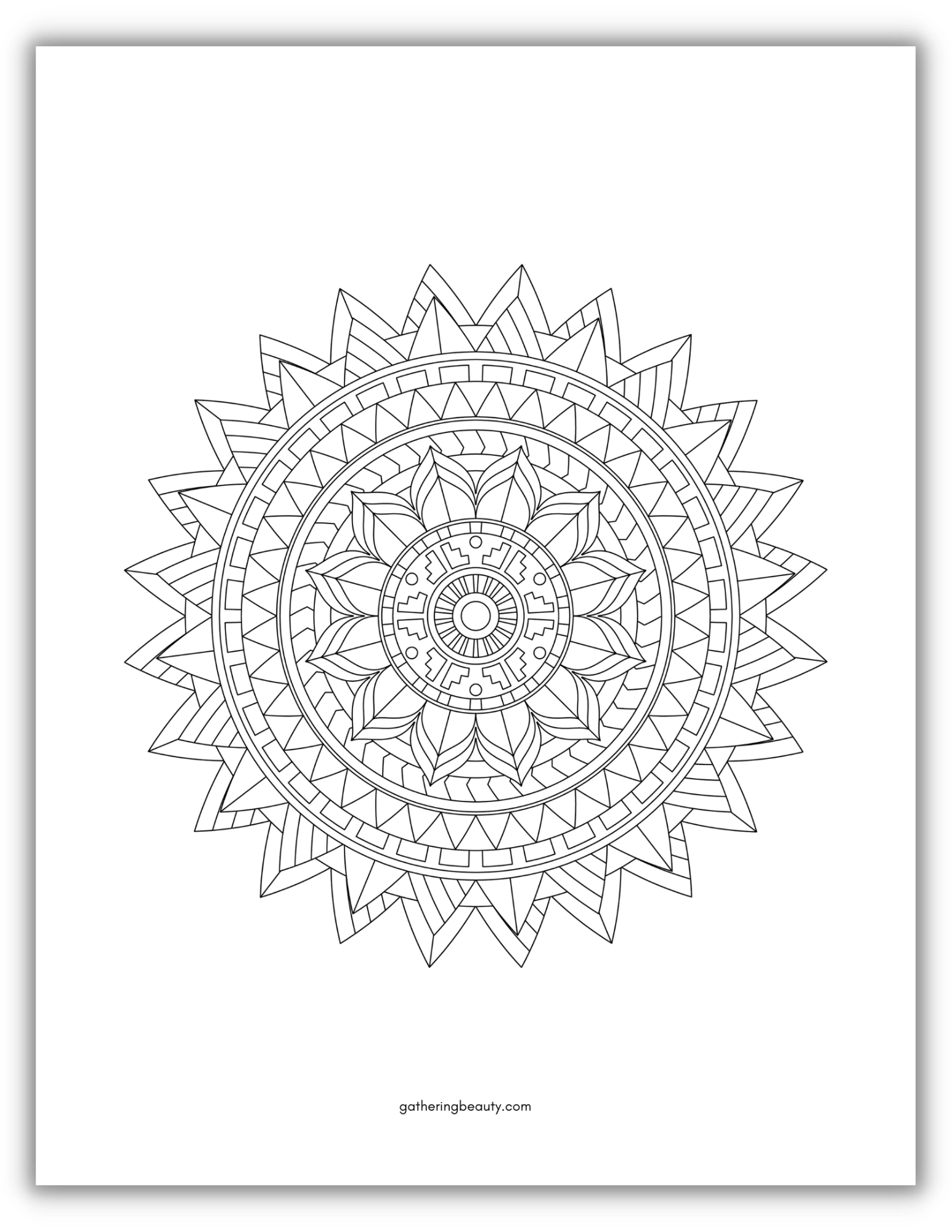 Mandala Template Printable