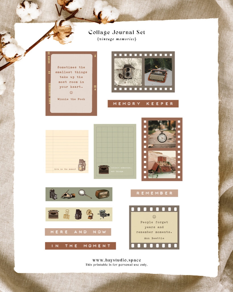 Aesthetic Design For Journal Printable