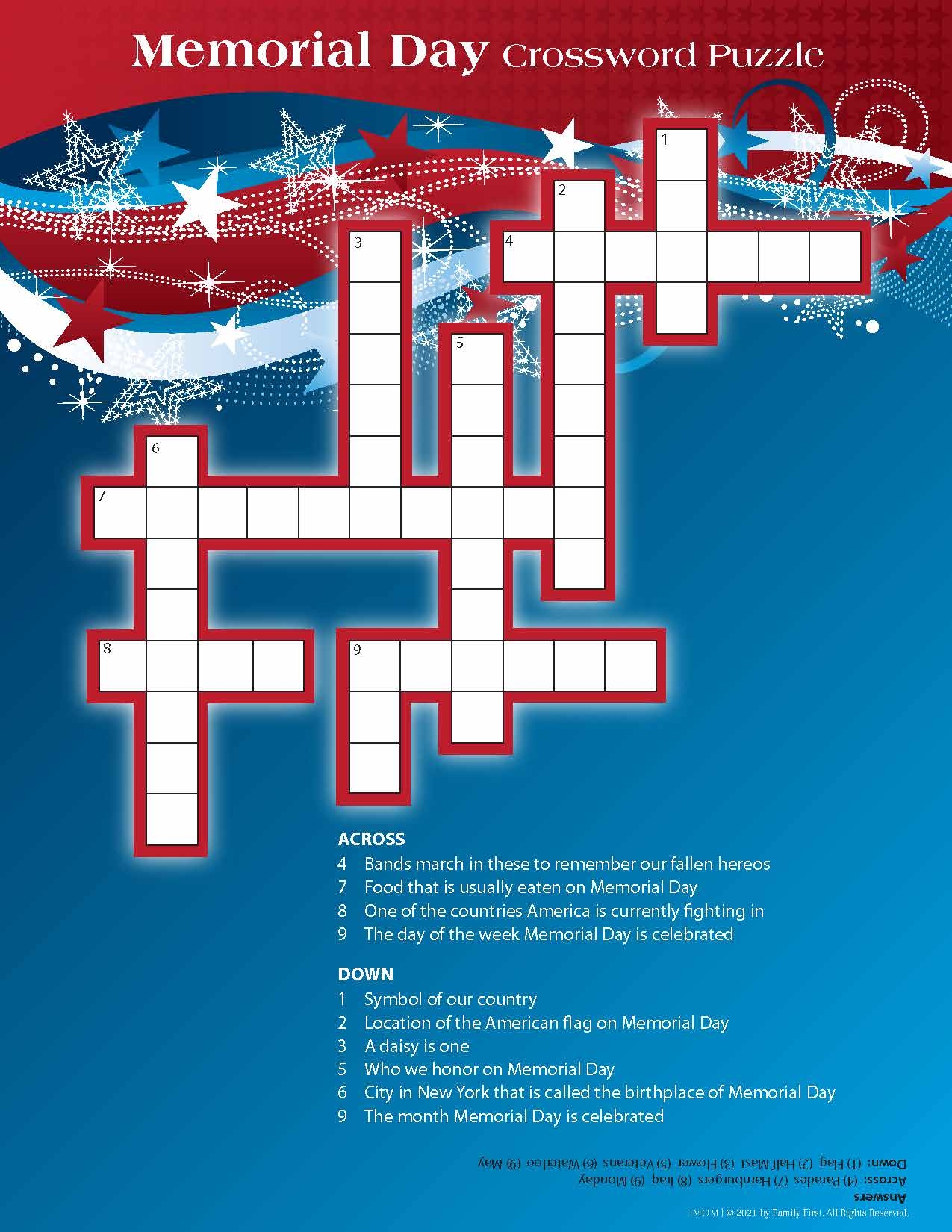 Daily Crossword Puzzle Usa Printable