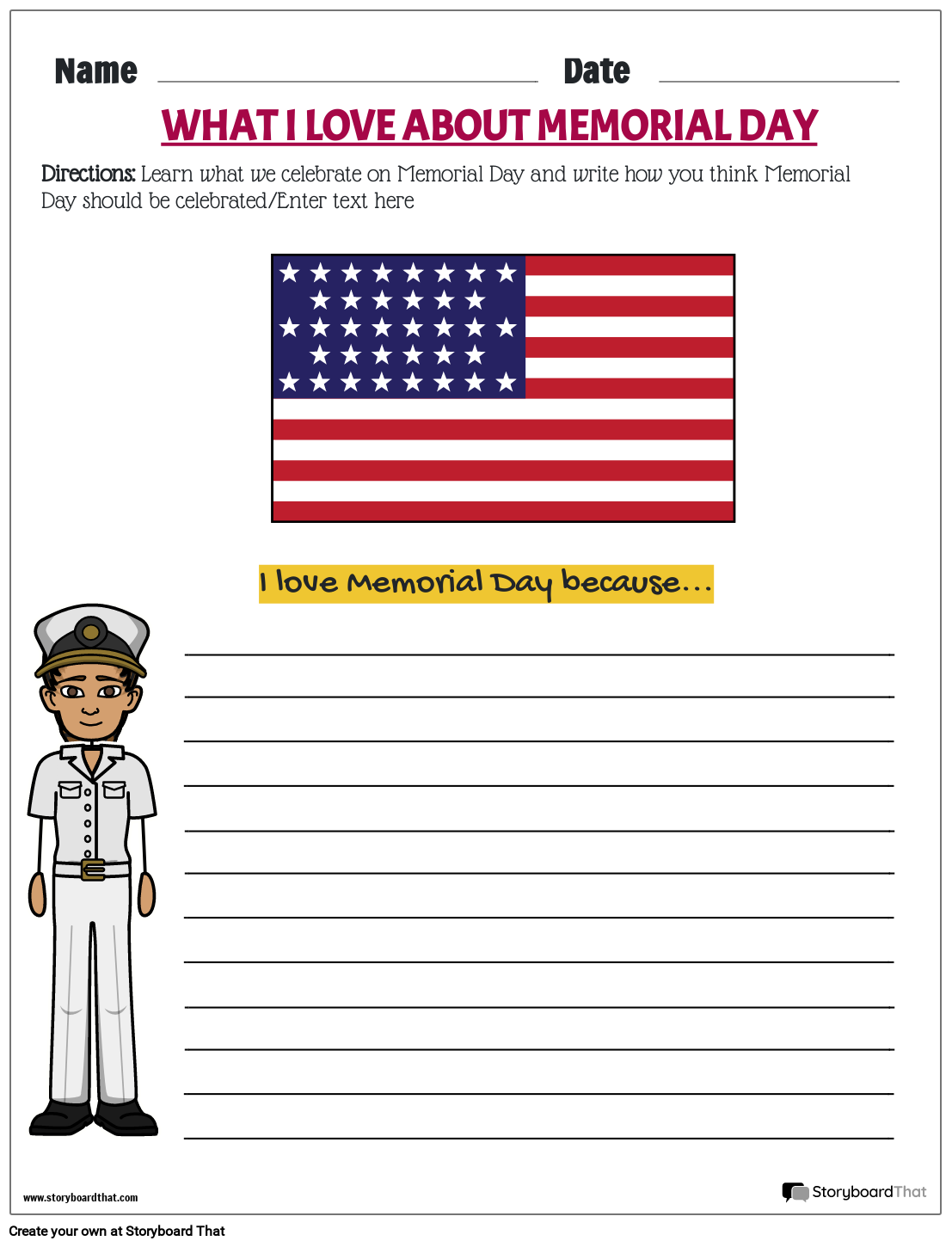 Memorial Day Worksheets For Preschool amp Kindergarten 2025
