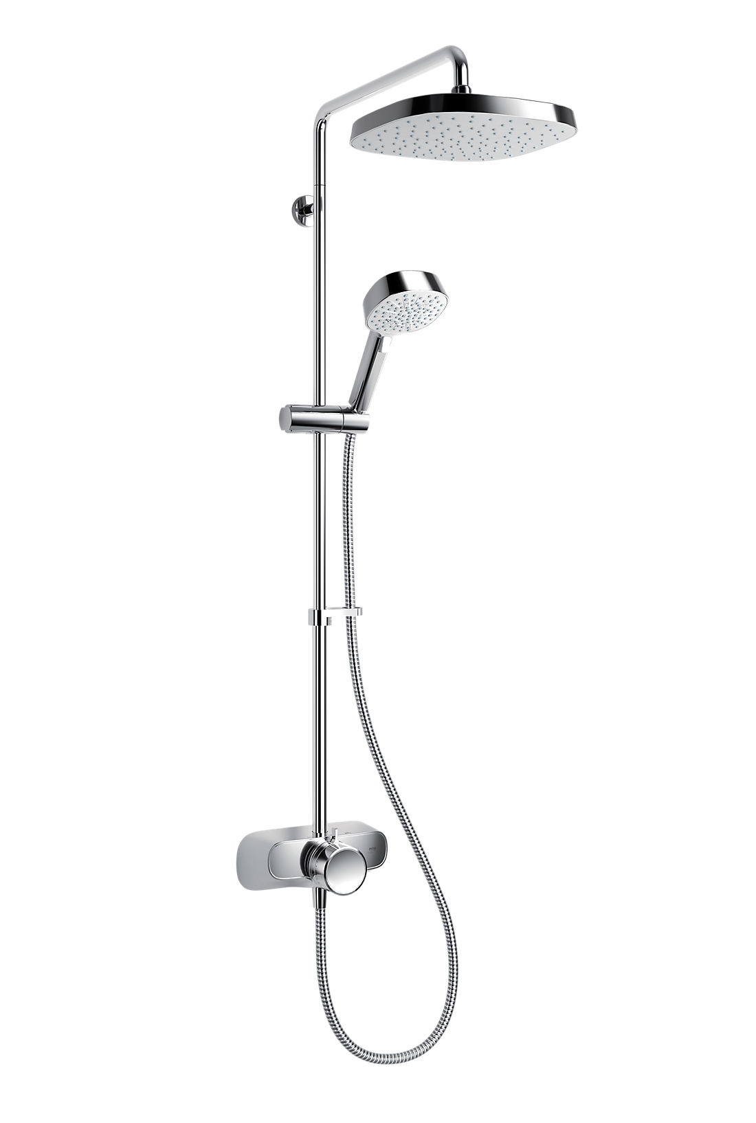 Mira Form Dual Outlet Mixer Shower In Chrome Showers Direct Ireland