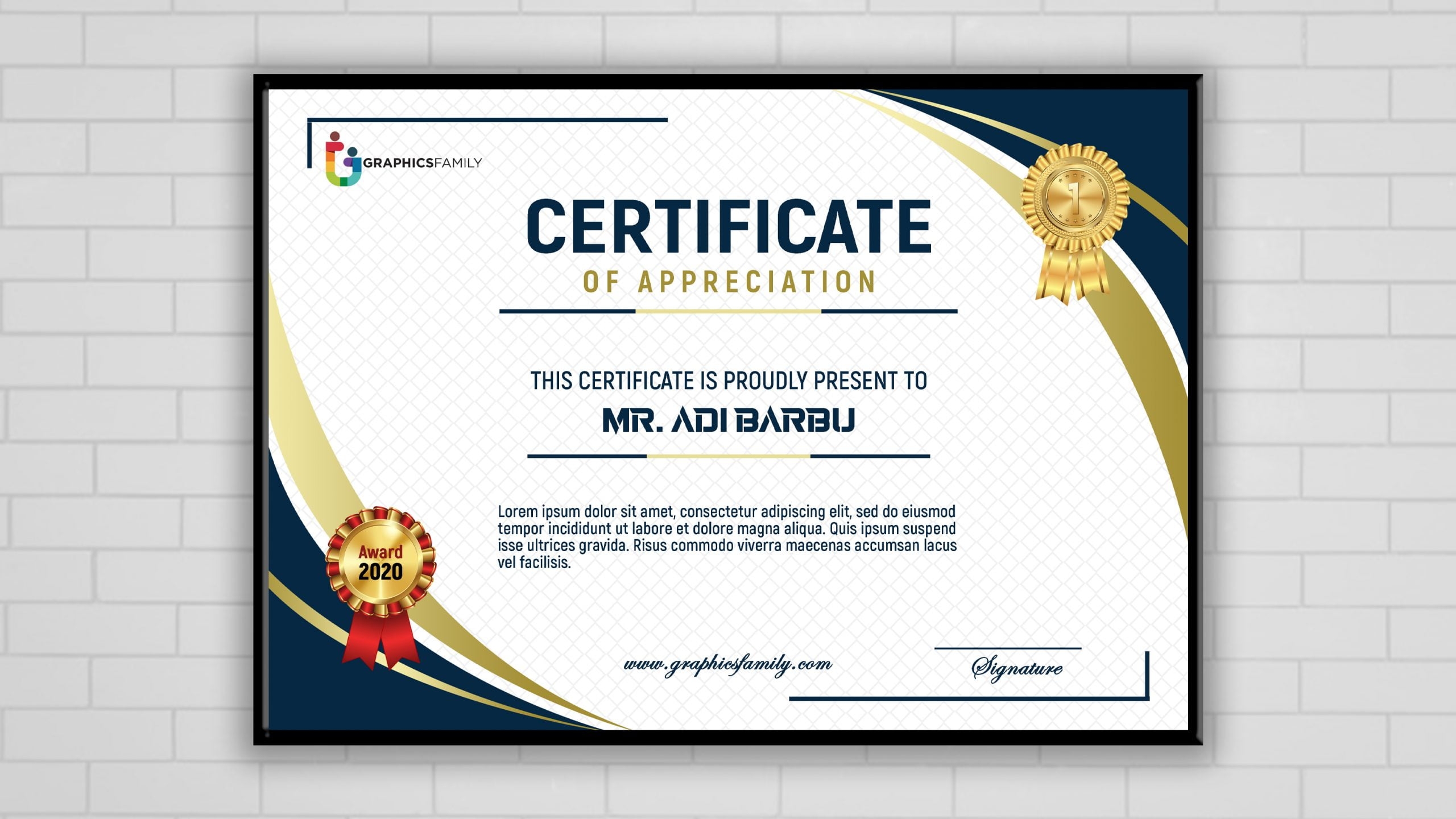 Free Certificate Design Template