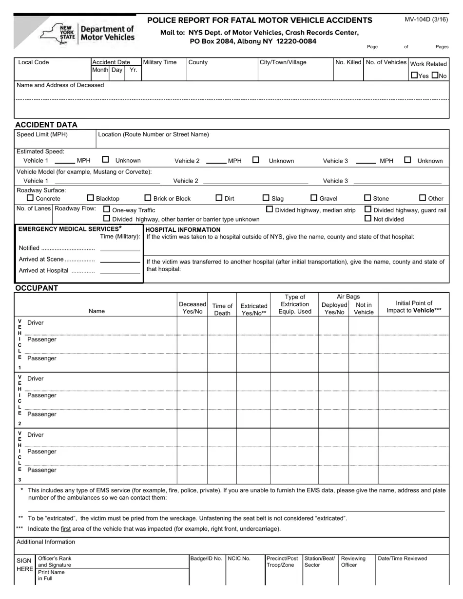 Mv104 Form Printable