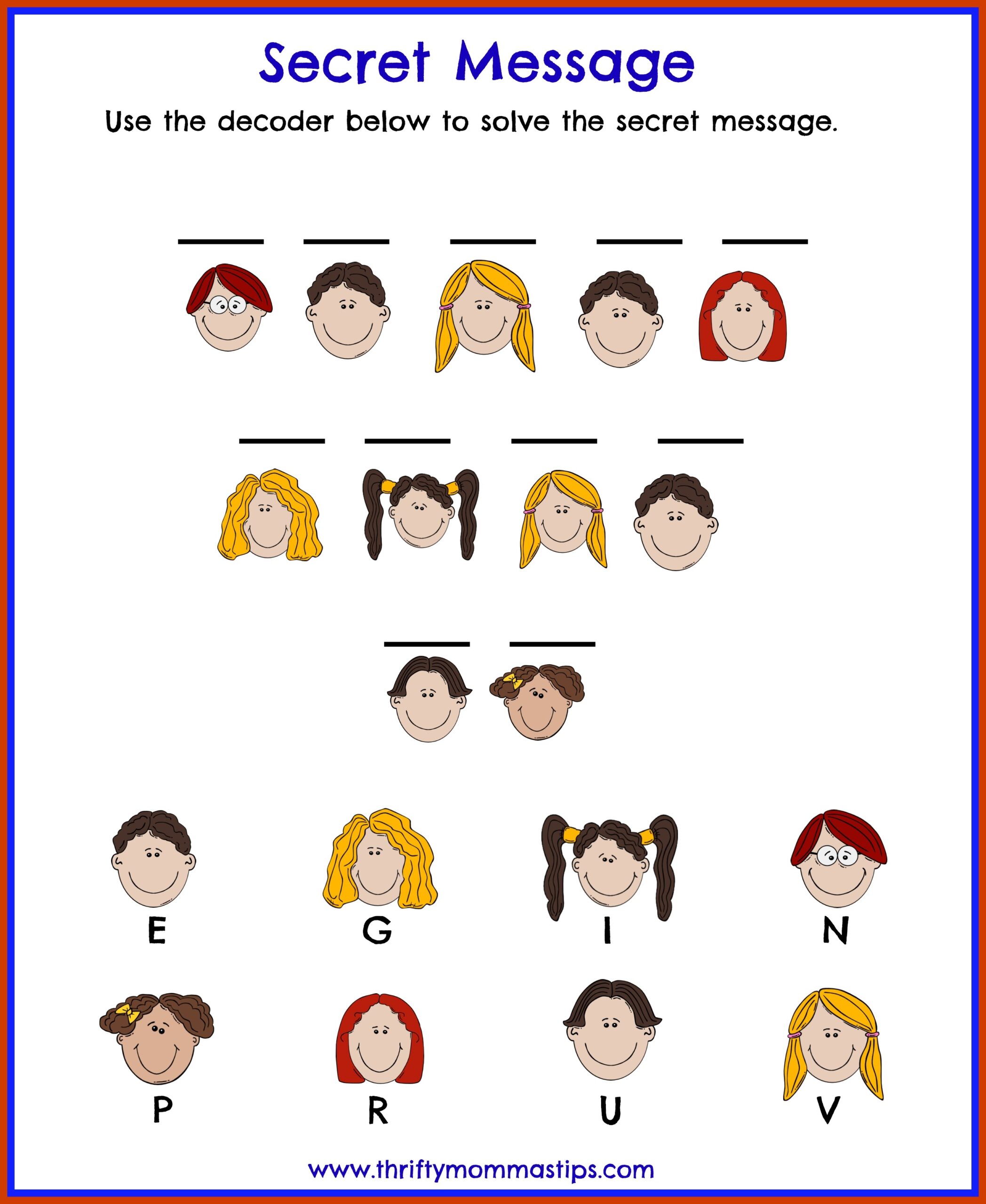 Free Printable Decoding Puzzles For Kids