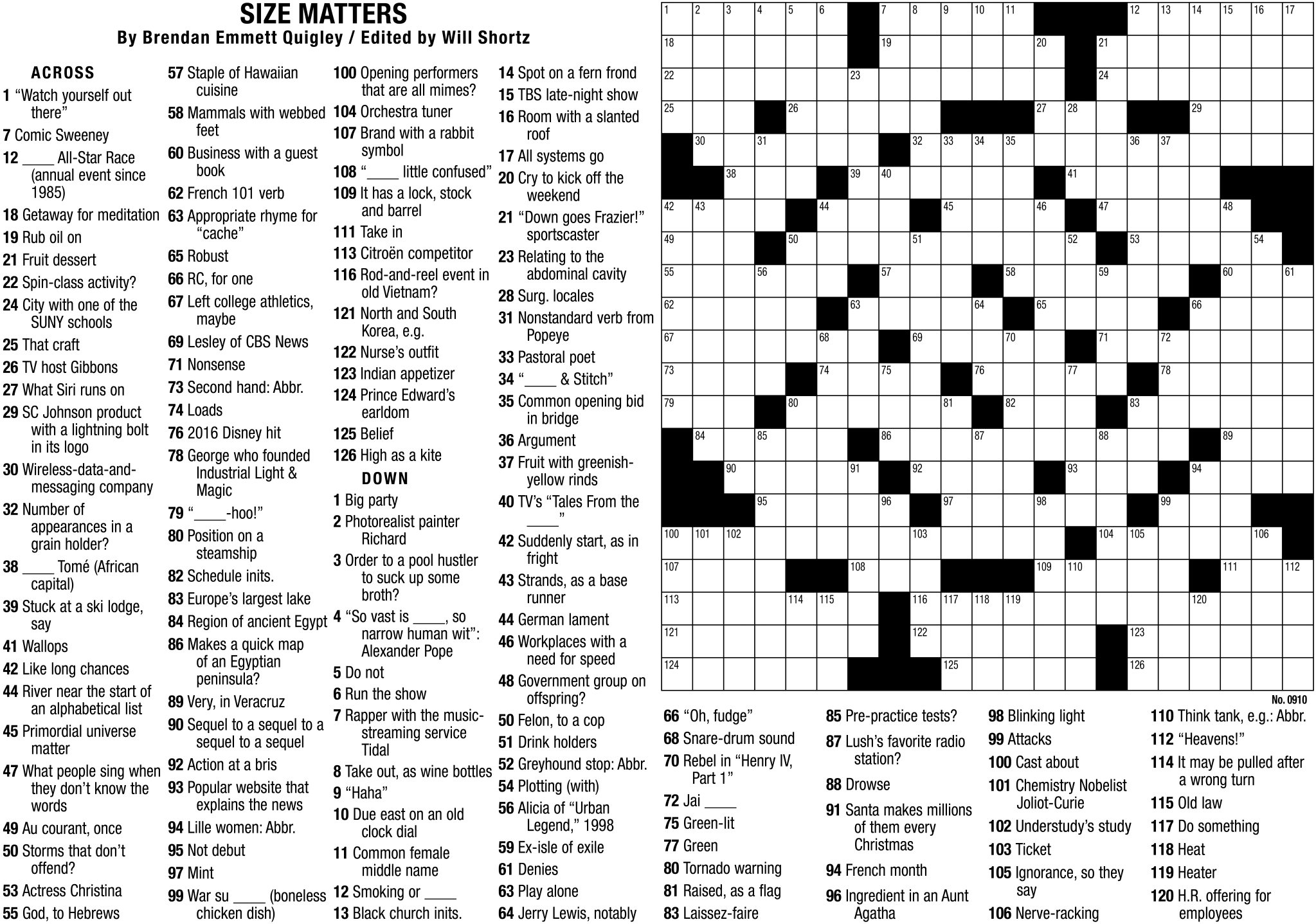 Crosswords Puzzles In Newspapers Printable