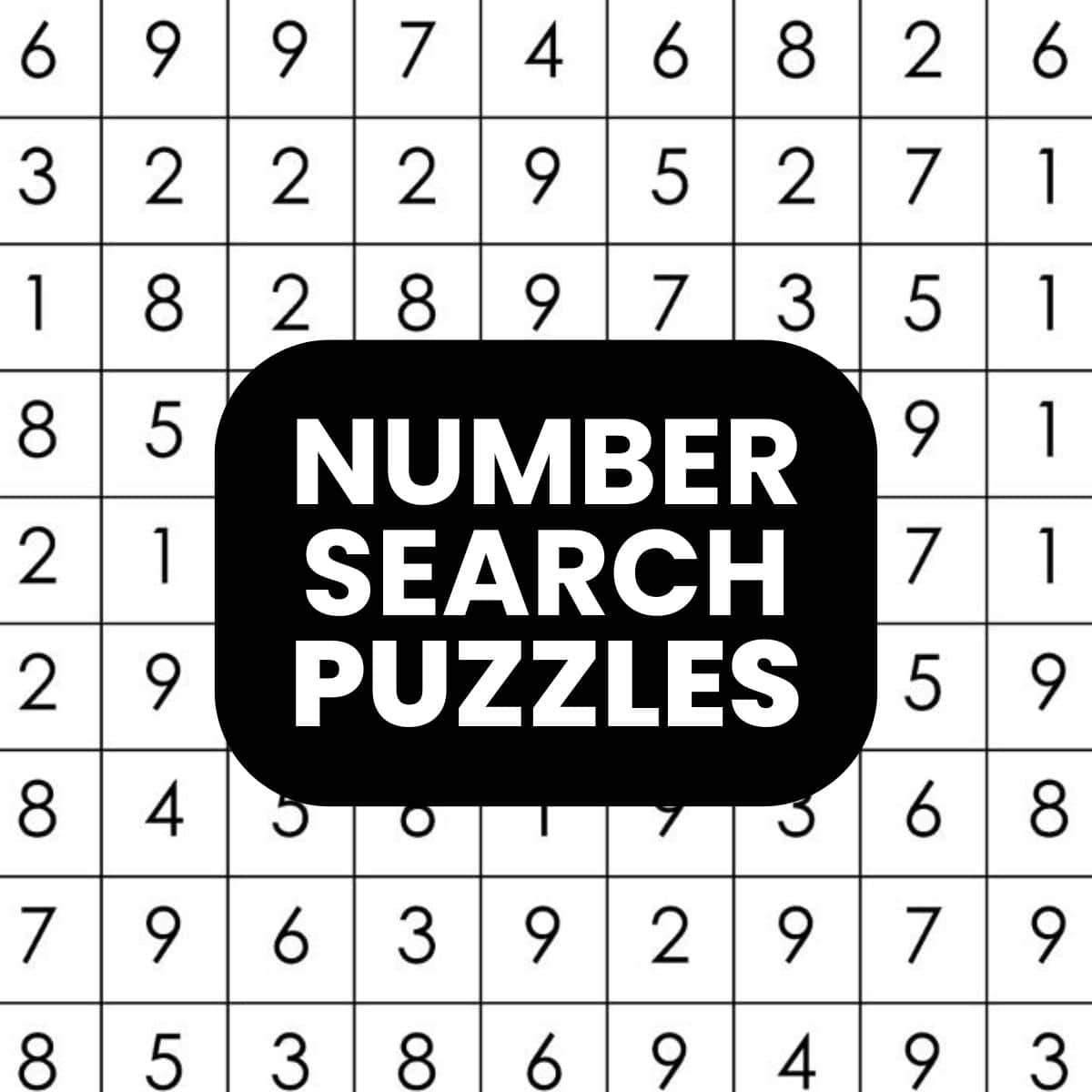 Number Search Puzzle Collection Math Love