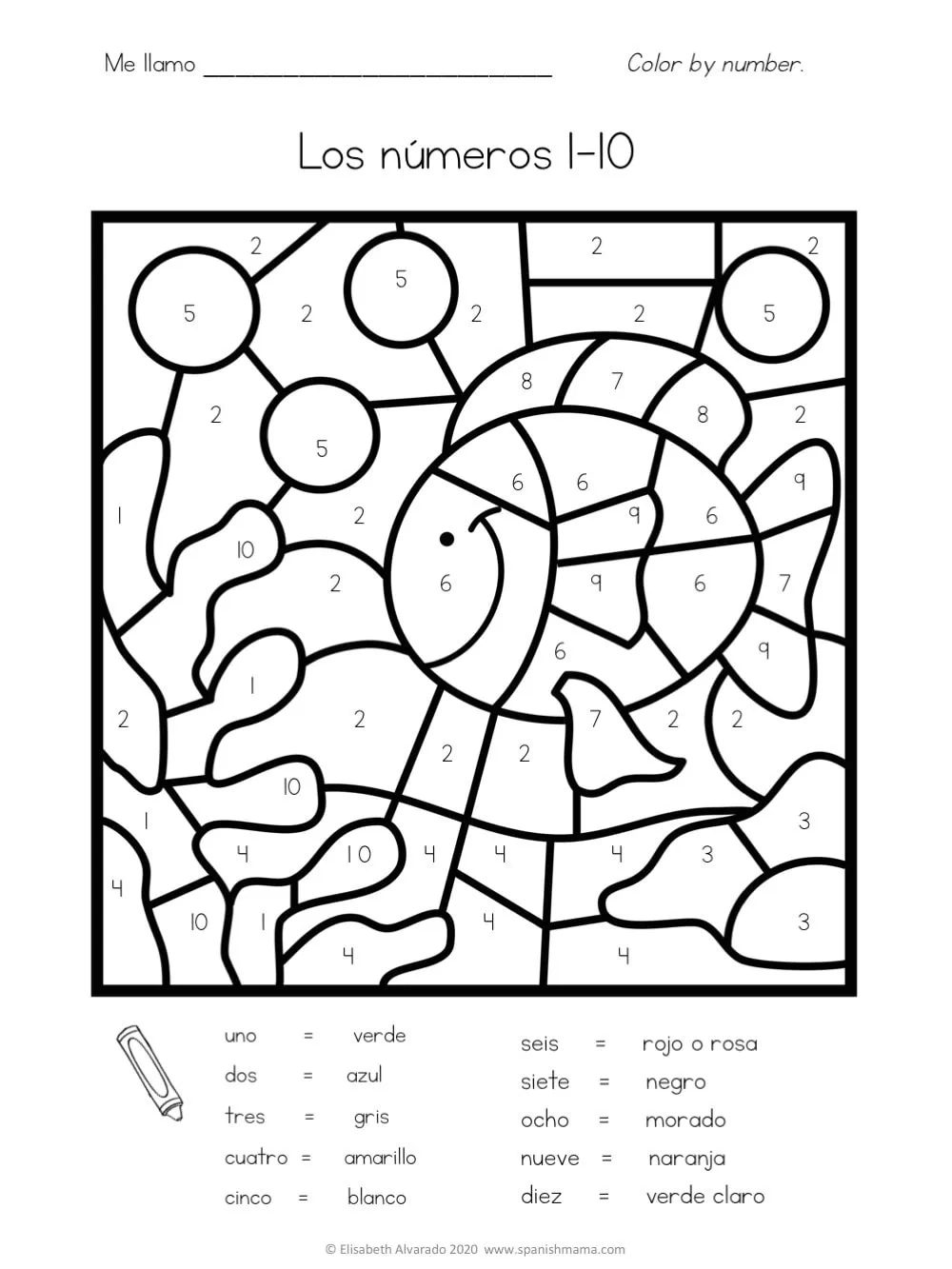 Free Spanish Worksheets To Print