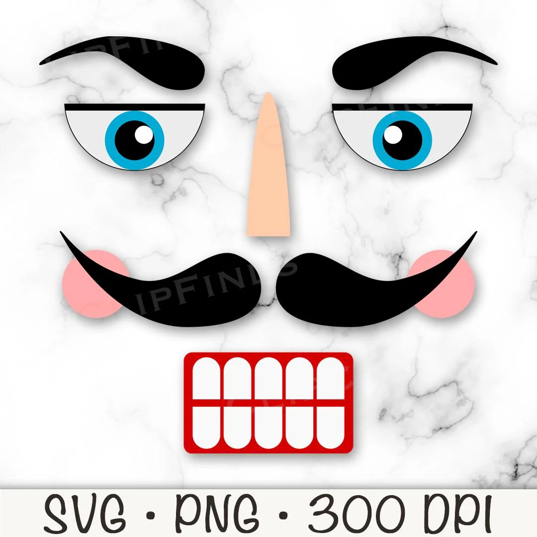 Nutcracker Face SVG Nutcracker Face PNG Nutcracker Face 