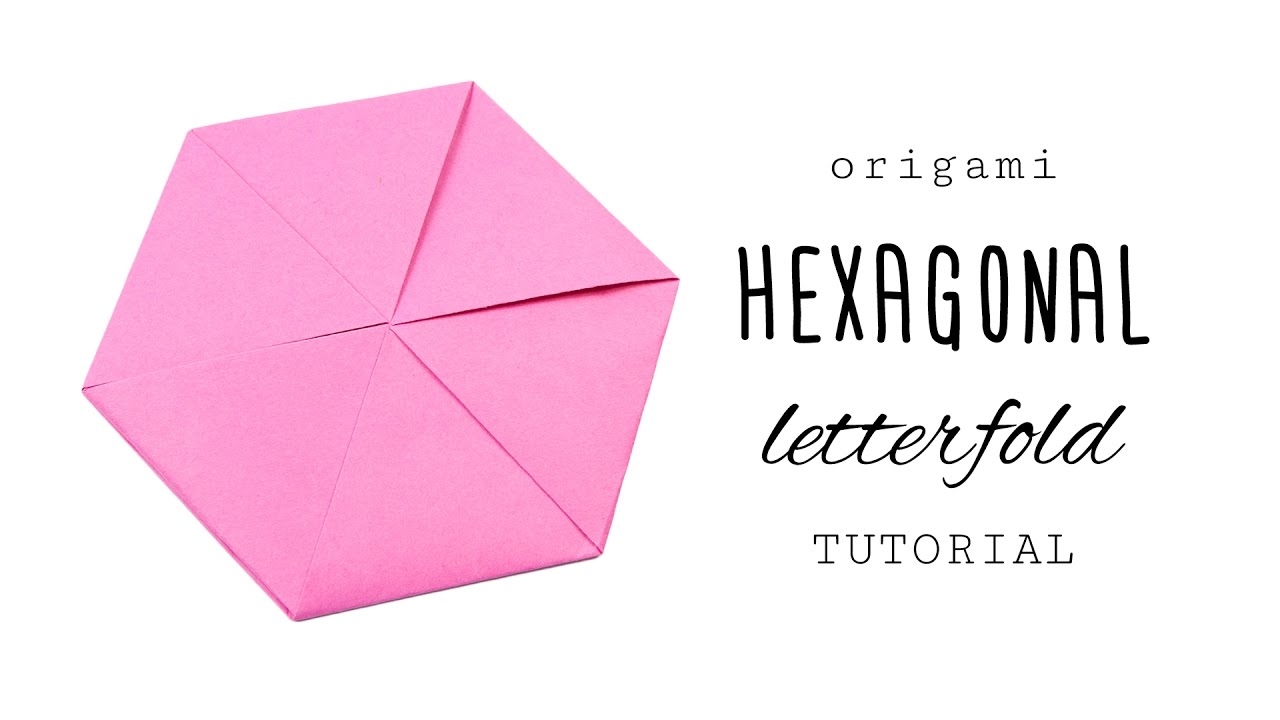Origami Hexagon Letterfold Tutorial Paper Kawaii
