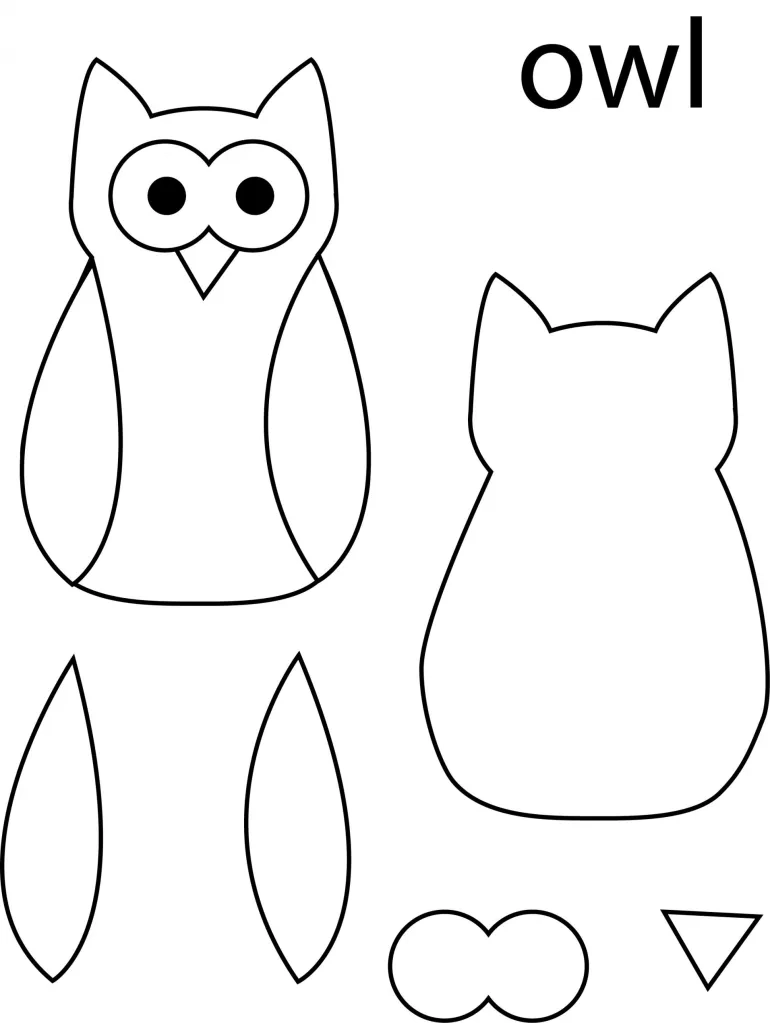 Owl Template Partners For Peace