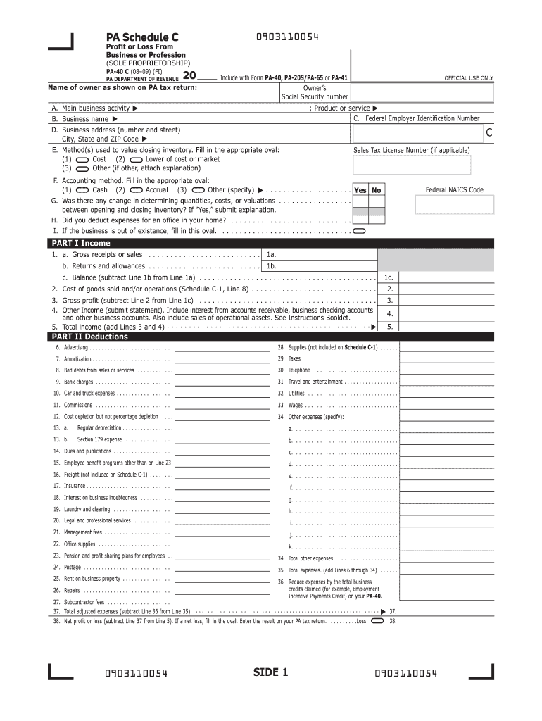 Pa 40 C Fill Out amp Sign Online DocHub