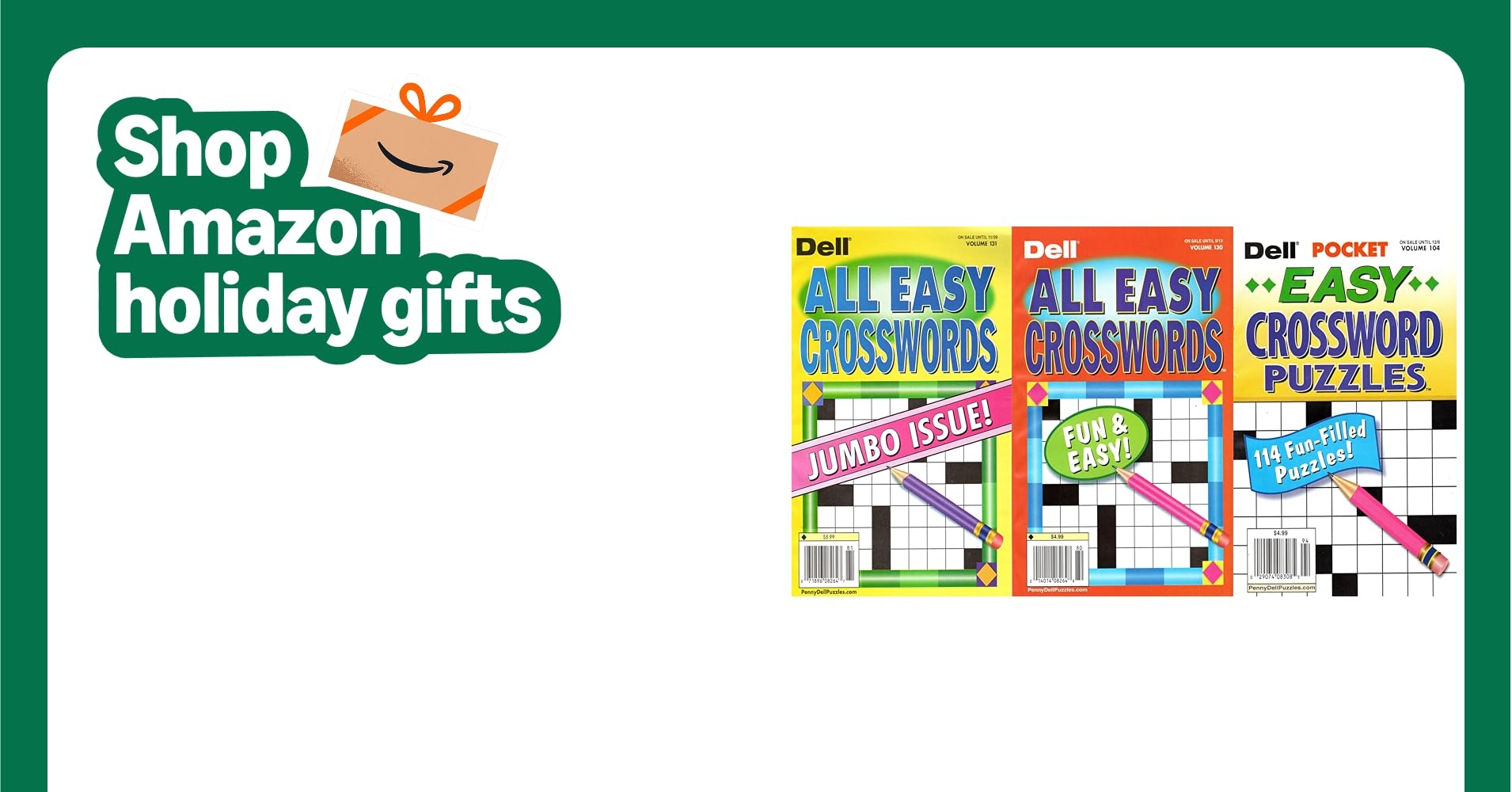 Pack Of 3 Dell All Easy Crosswords Dell Amazon Books