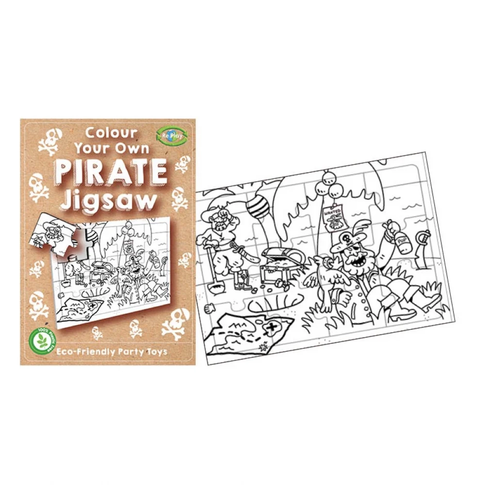 Pirate Jigsaw Colour Me In The Curious Caterpillar