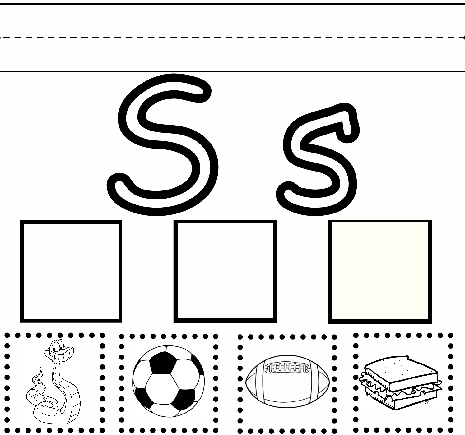 Printable S Worksheets