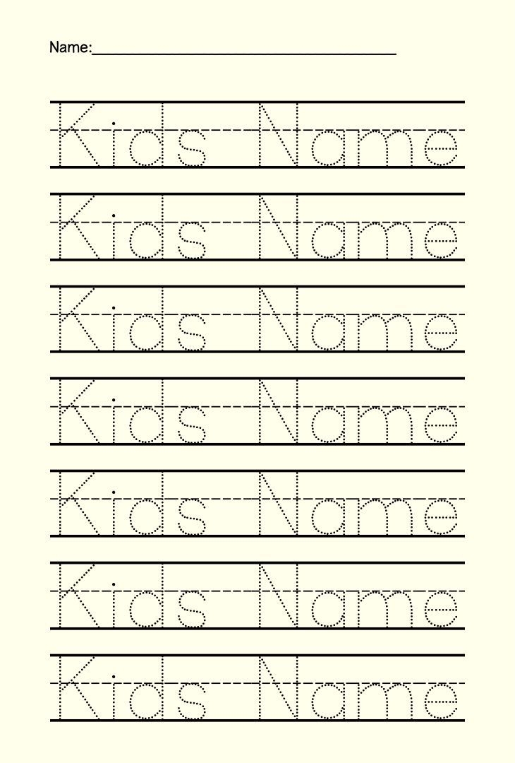 Printable Name Practice Worksheet