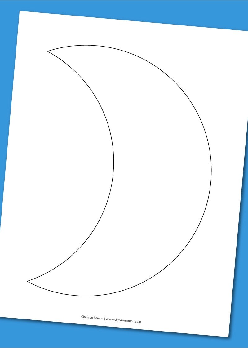 Printable Moon Template