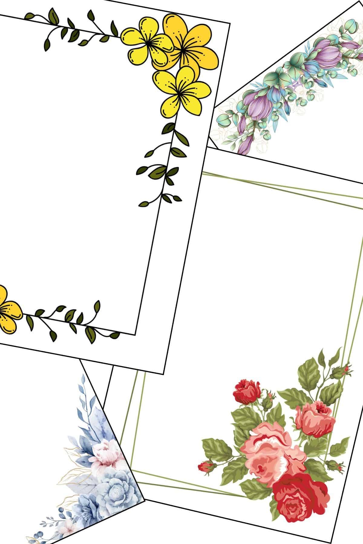 Free Flower Border Design
