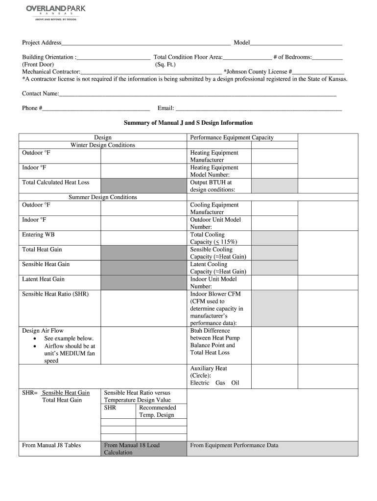Printable Manual J Form Fill Out amp Sign Online DocHub