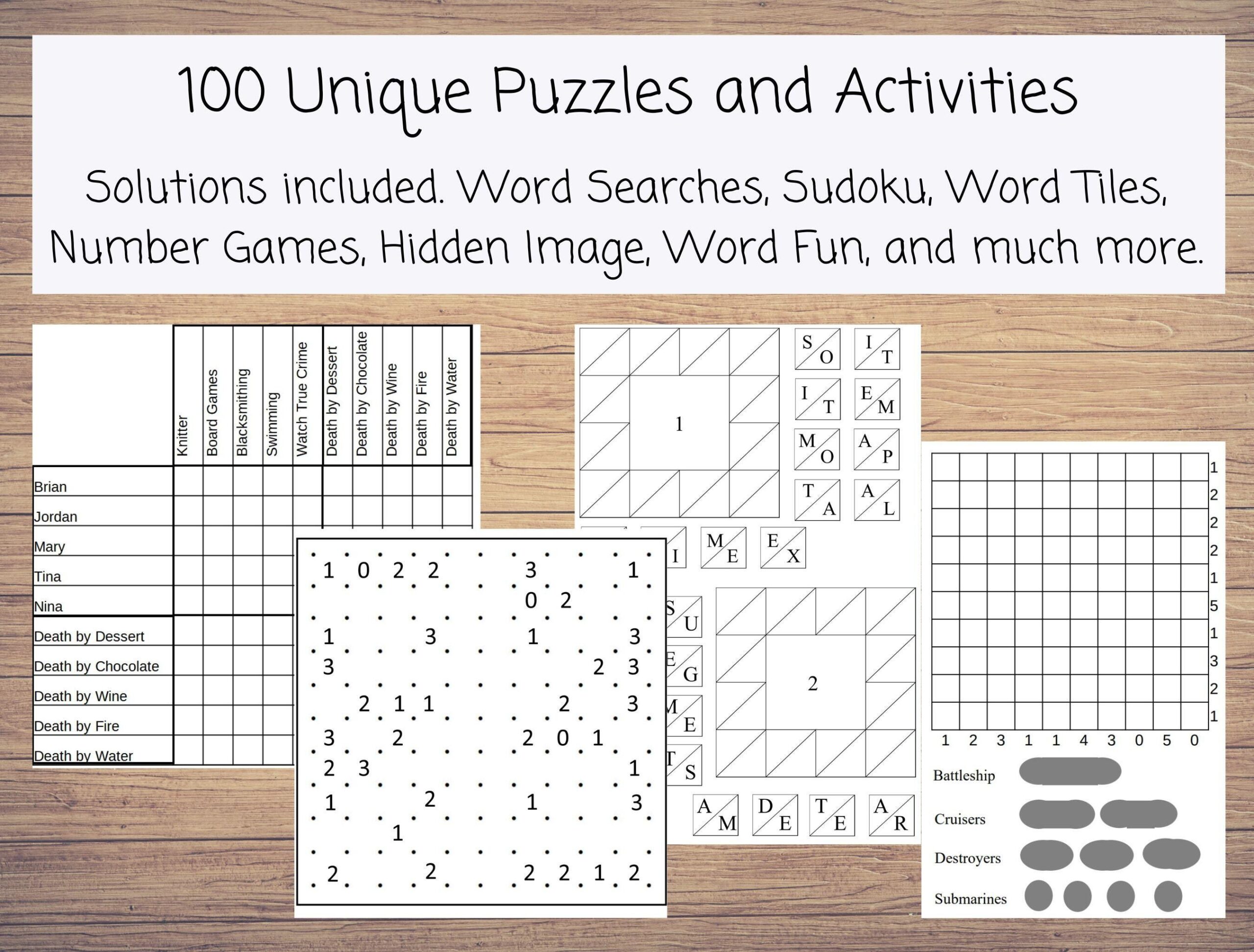 Mind Bender Puzzles Printable