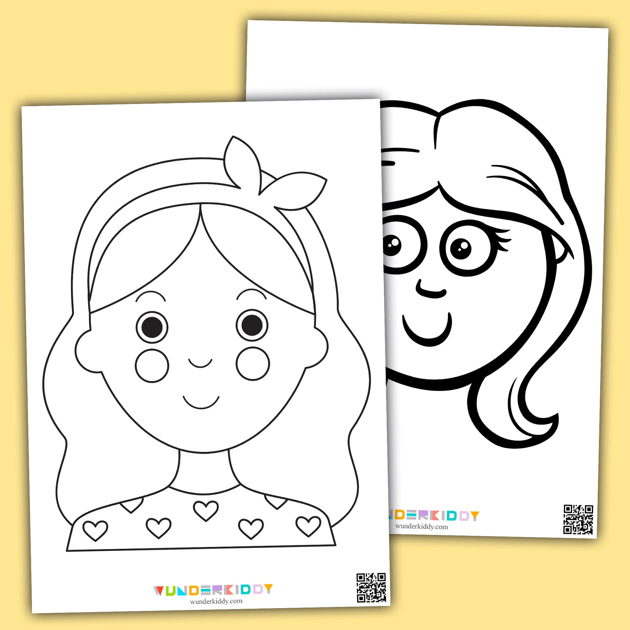 Preschool Printable Face Template