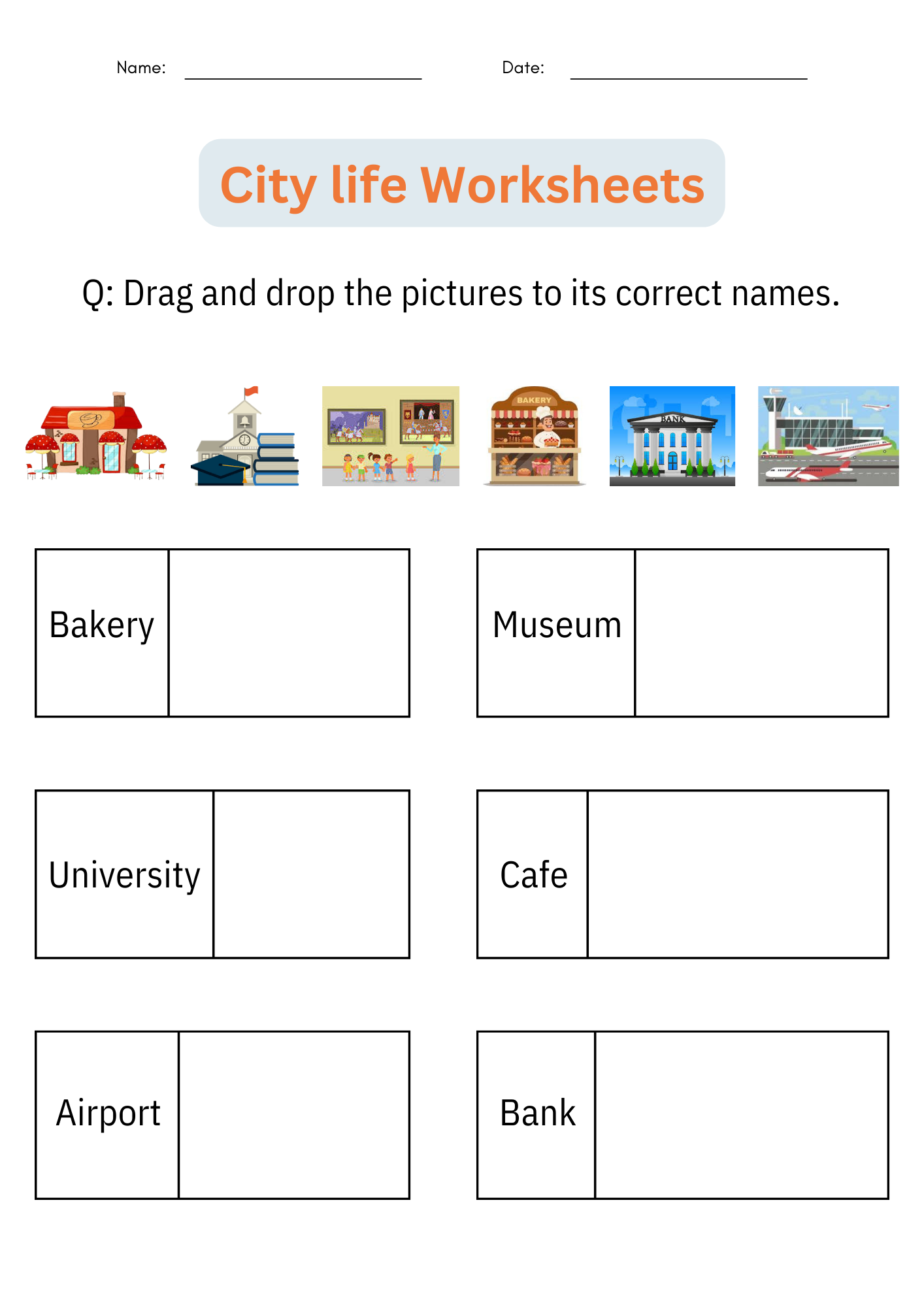 1st Grade Worksheets Printable Social Studies