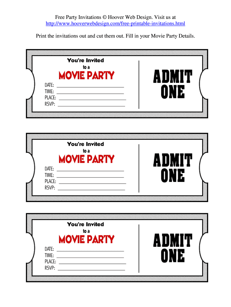 Printable Tickets Fill Online Printable Fillable Blank 