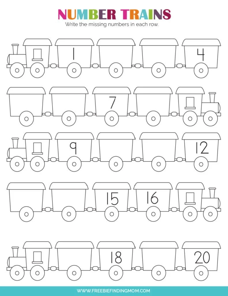Number Worksheets Printable Free