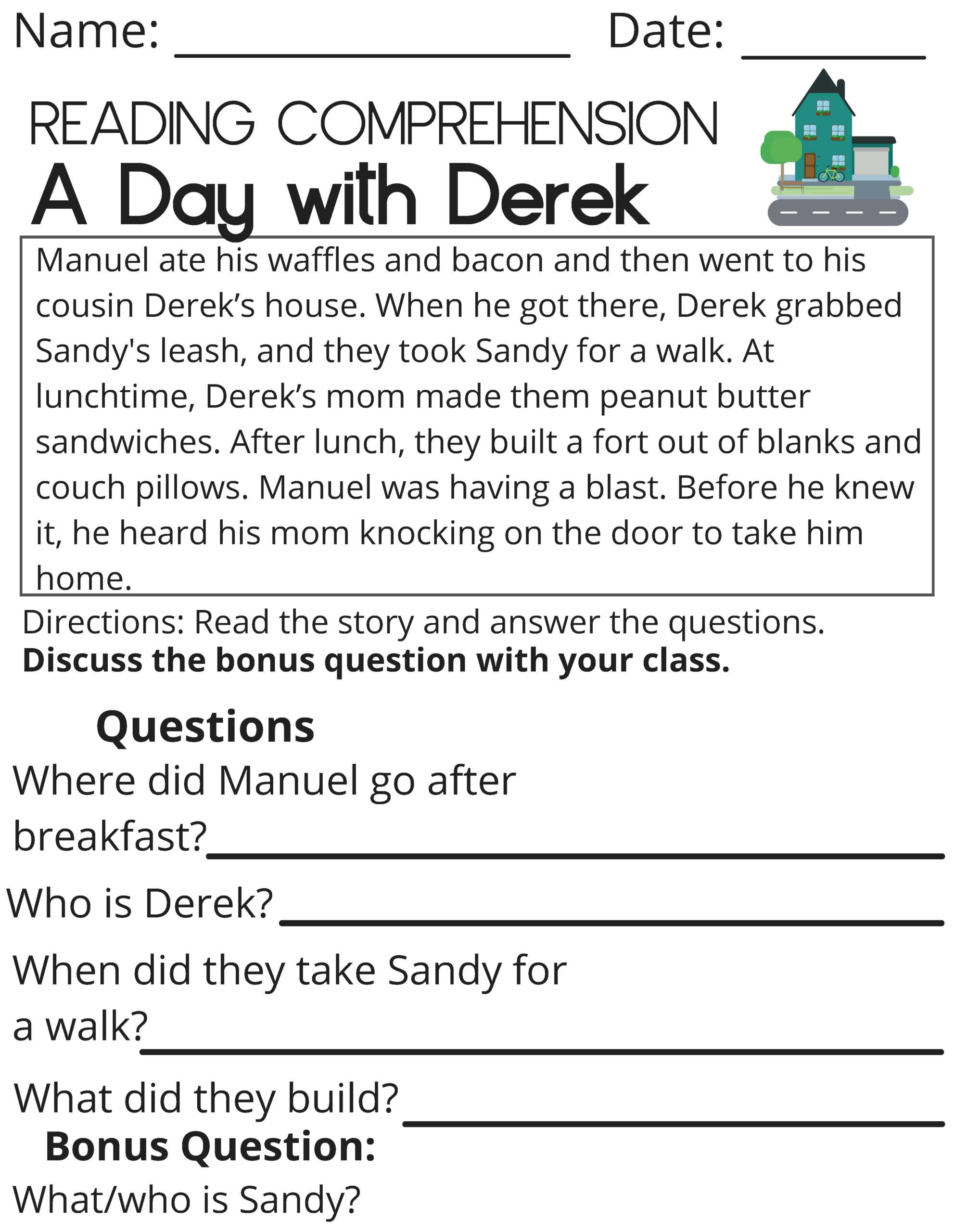 Reading Comprehension Passages 1st Through 3rd Grade Part 2 