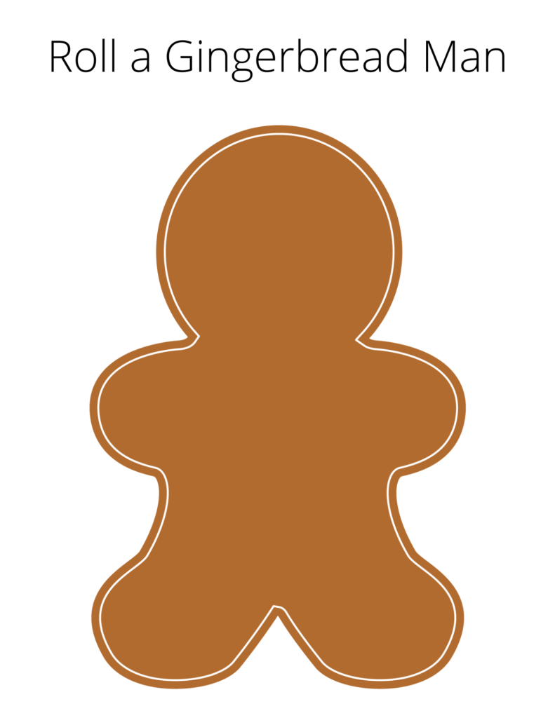 Free Printable Brown Gingerbread Man Template
