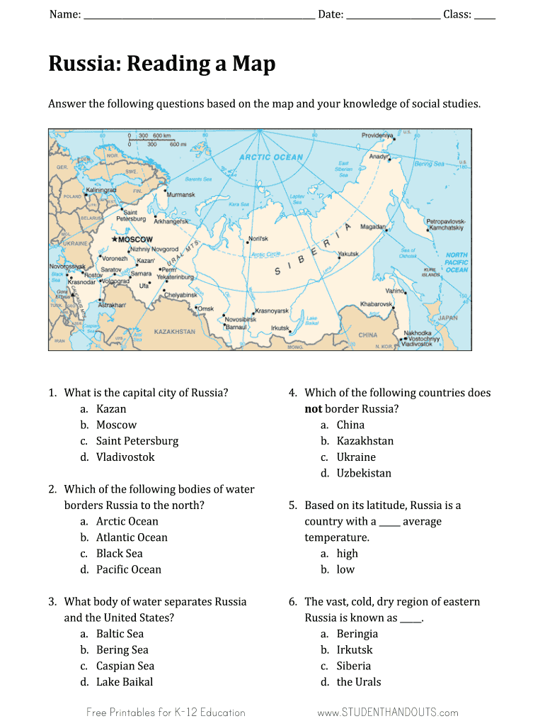 Russia Map Pdf Fill Out amp Sign Online DocHub