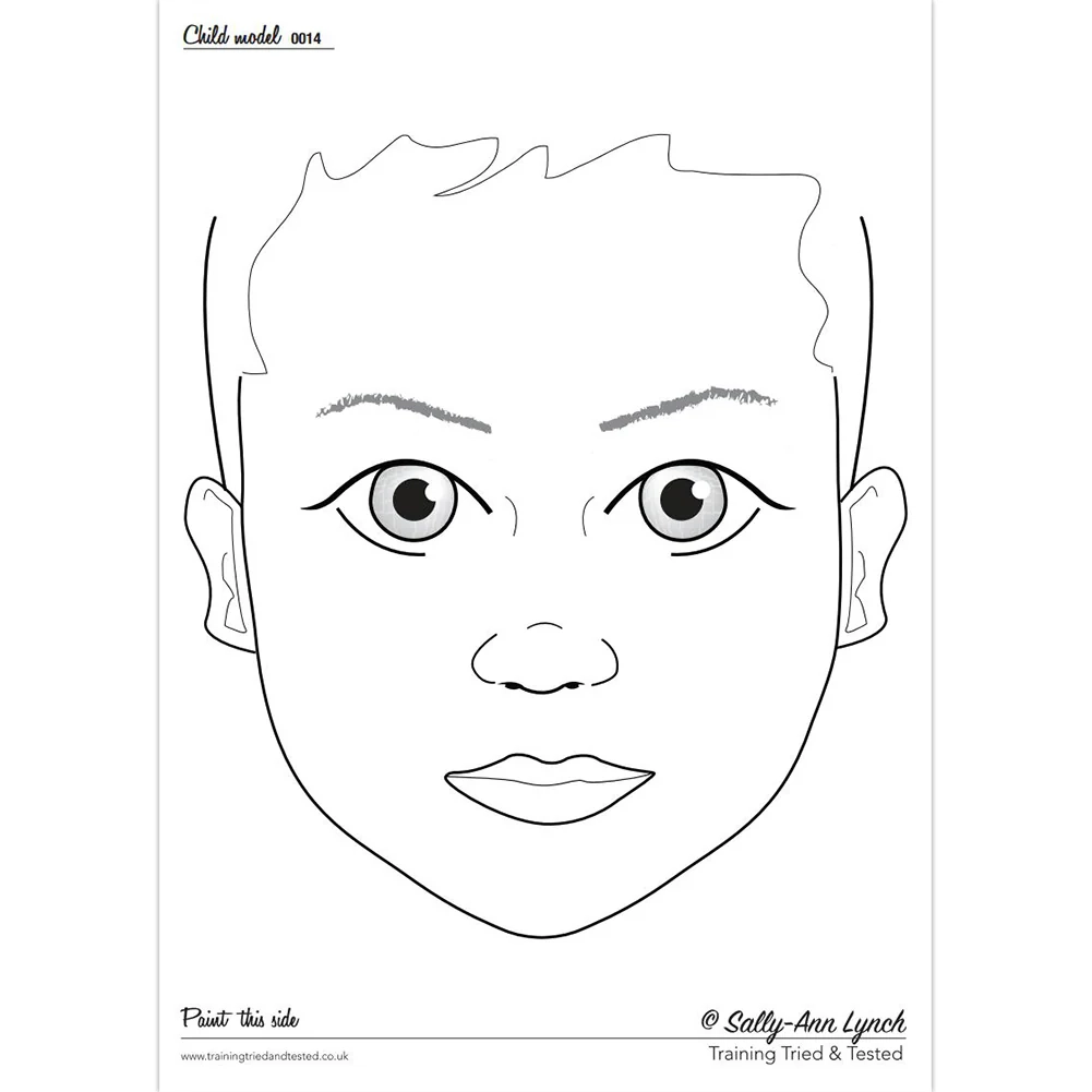 Sally Ann Lynch Face Painting Practice Board Child FacePaint 