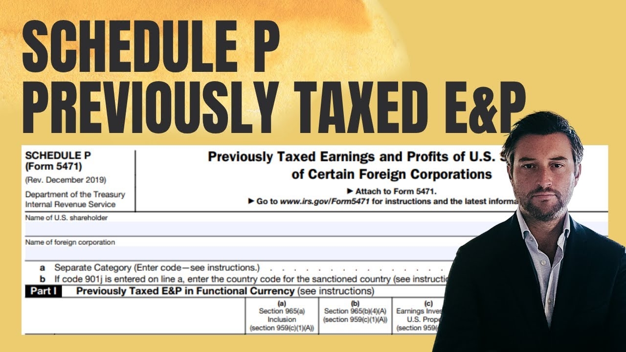 Irs Form 5471 Schedule P