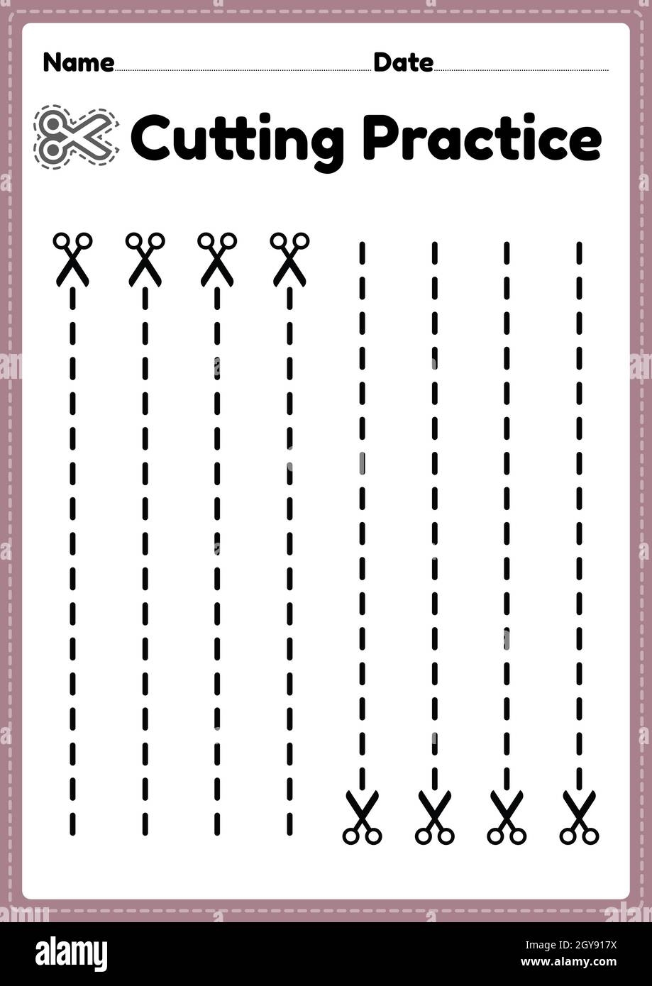 Preschool Cutting Worksheets Printable