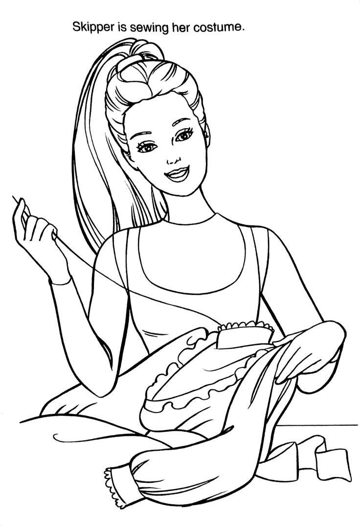 Fashion Designer Coloring Pages