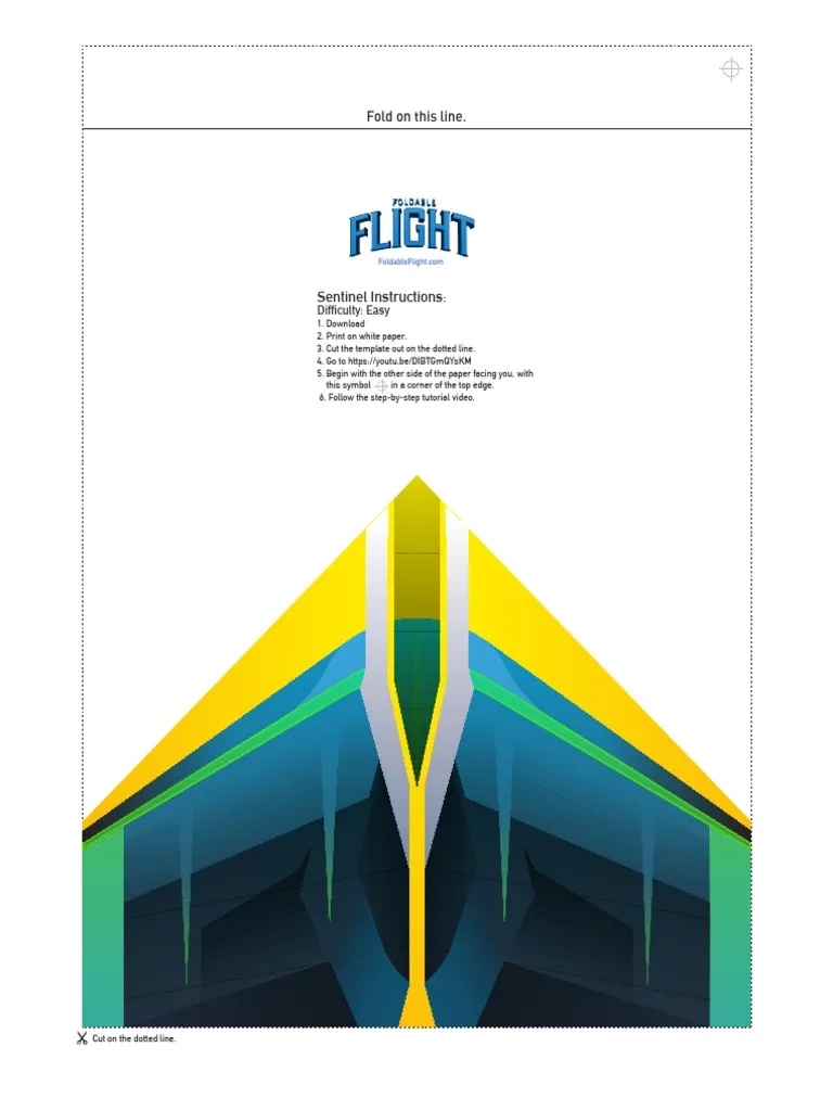 Paper Airplane Design Printable Foldable Flight Templates