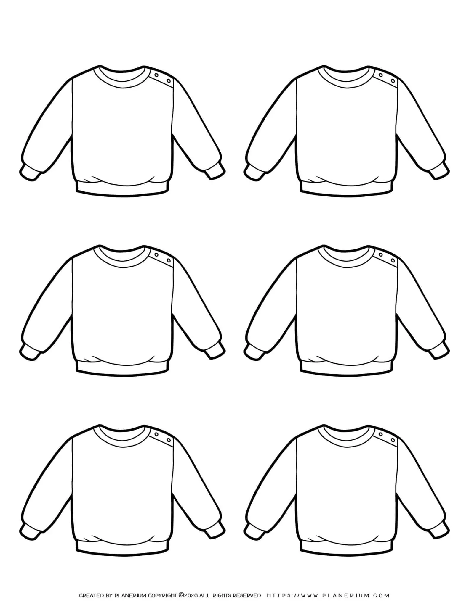 Free Printable Sweater Template