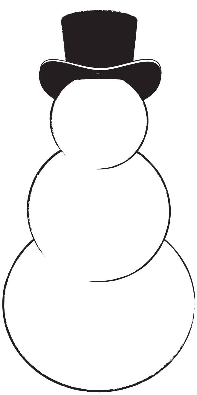 Free Printable Printable Snowman Template