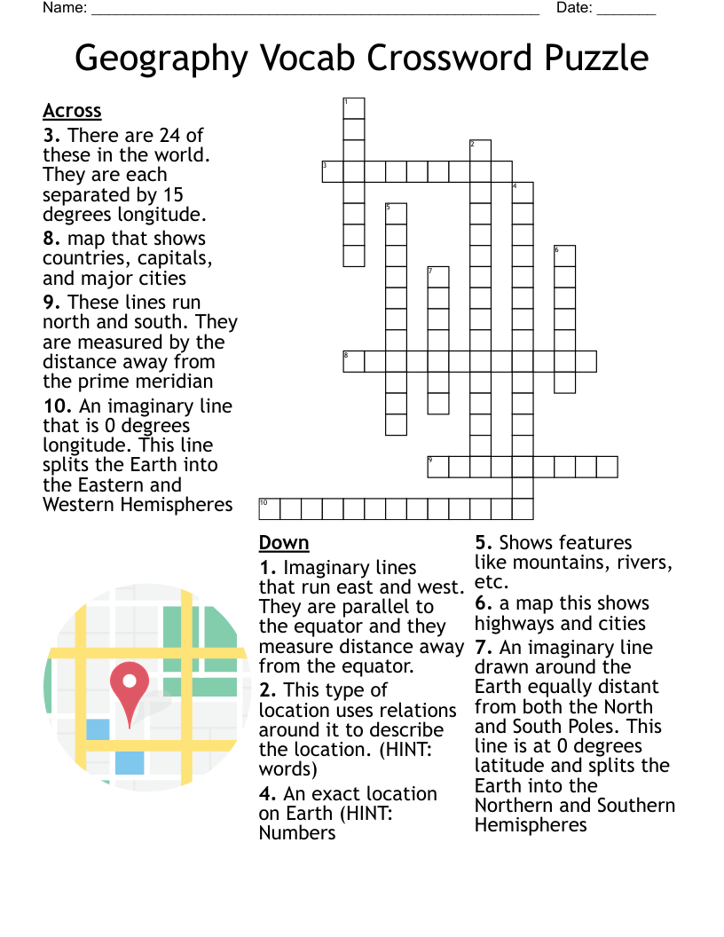 Free Printable Cognate Crossword Puzzles