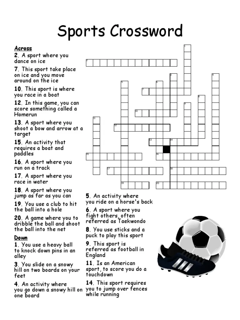 Sports Crossword 11203 62e99829 PDF