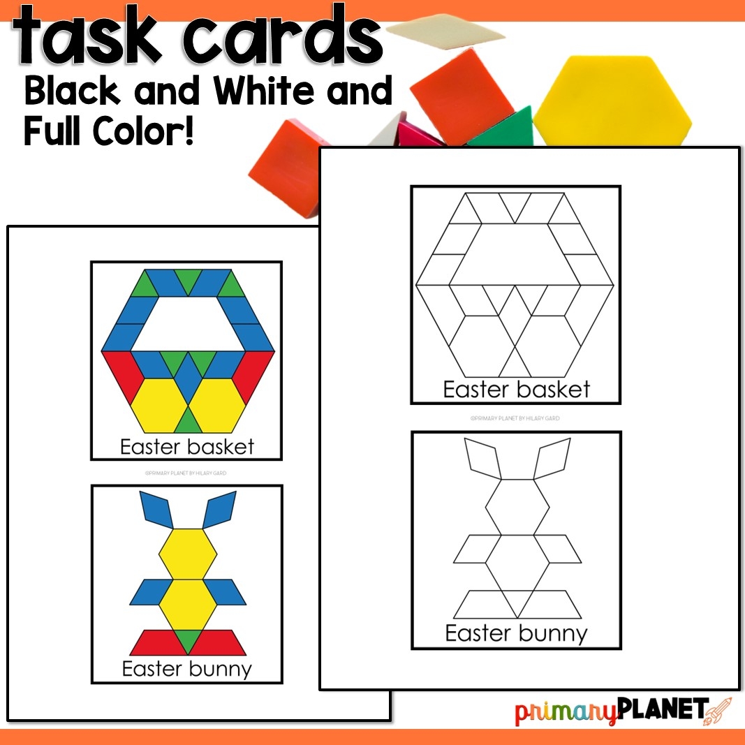 Pattern Block Cards Printable