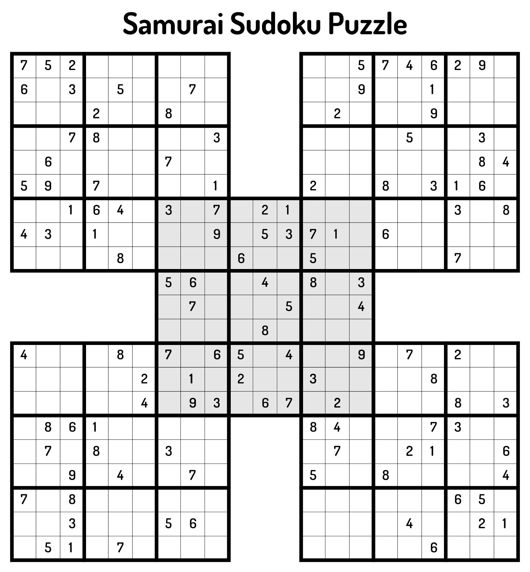 Sudoku Puzzles Medium Printable Free