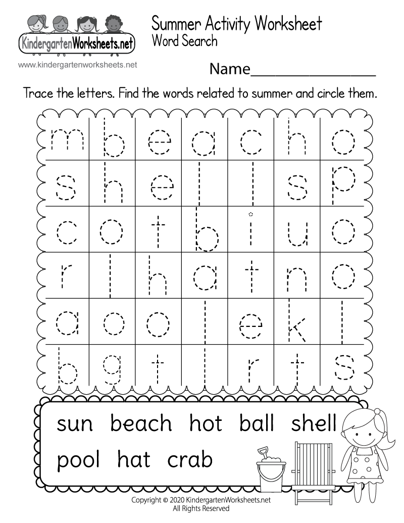 Summer Word Search Worksheet Free Printable Digital amp PDF