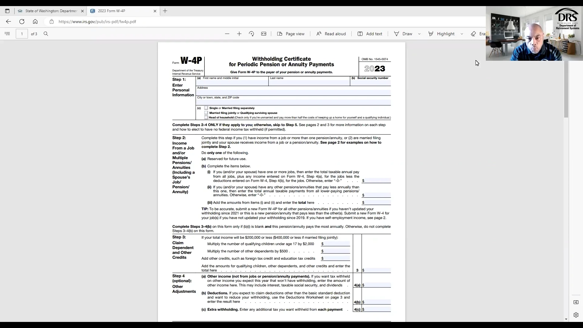 Tax Withholding W4P On Vimeo