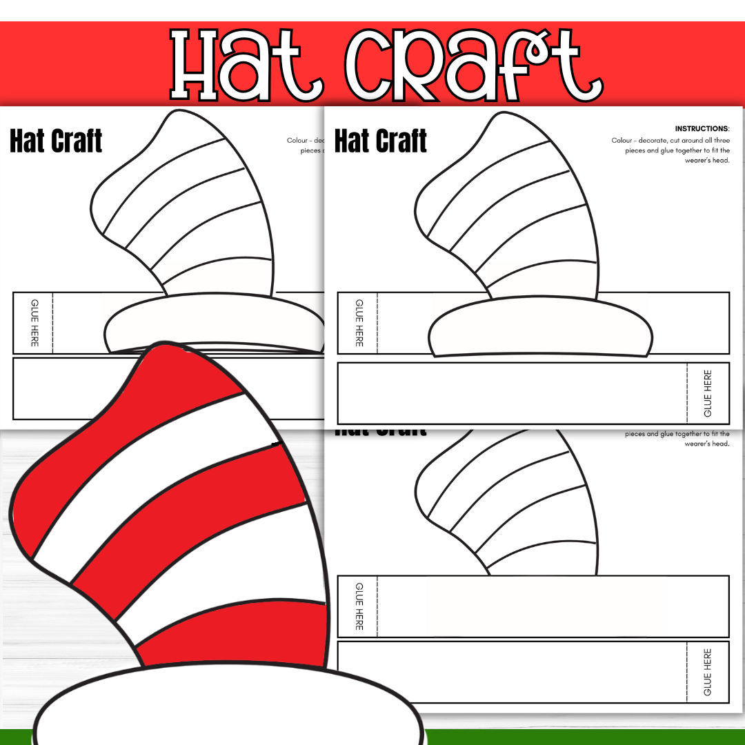 Template Cat In The Hat Art Project Preschool Cat In The Hat 