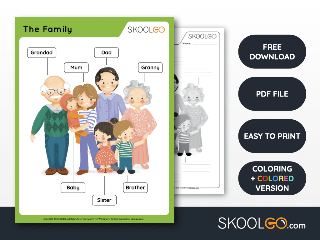 The Family Free Worksheet SKOOLGO
