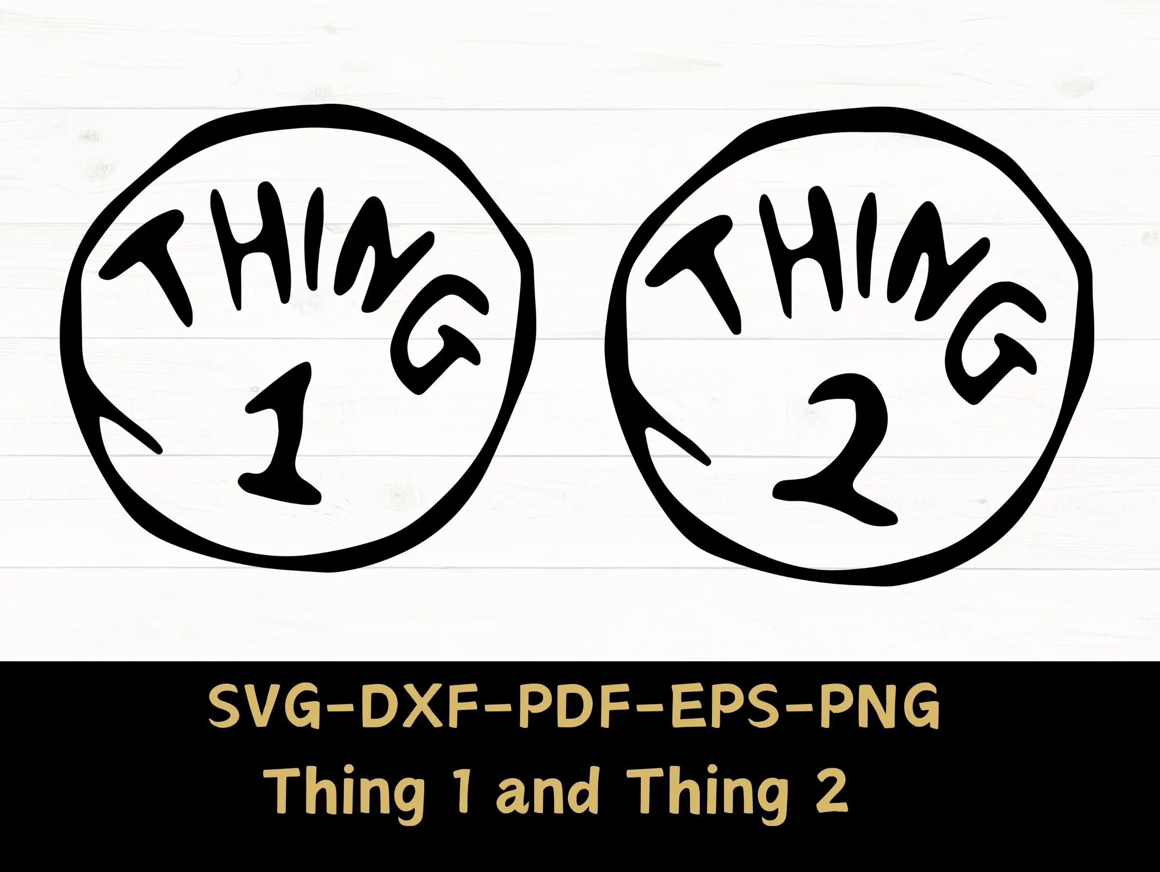 Thing 1 Thing 2 Hat Etsy