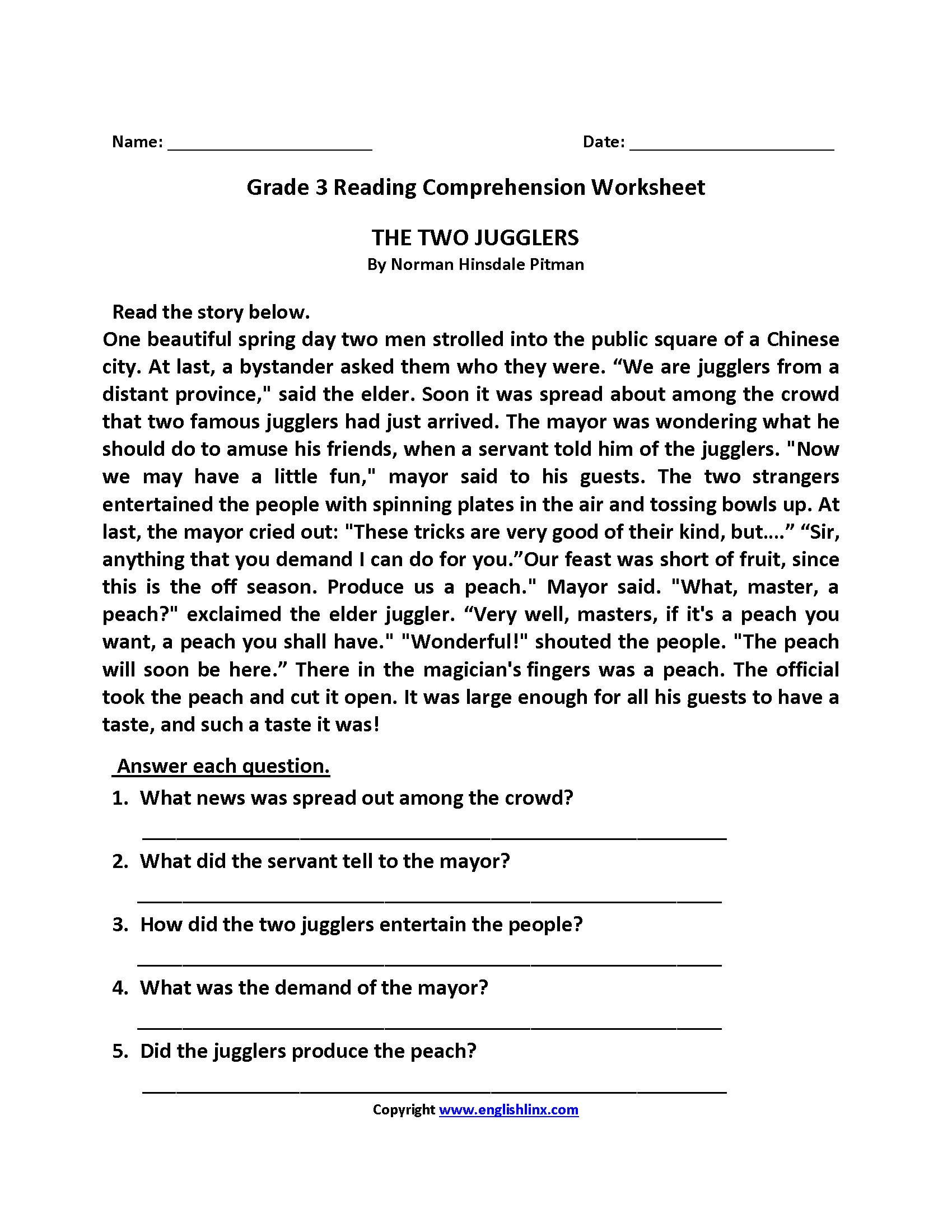 Third Grade Reading Worksheets Improve Fluency amp Vocabulary